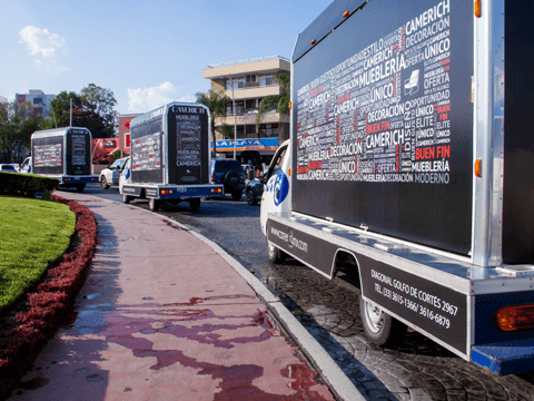 Valla Mvil Mxico con GpsMueblera Camerich